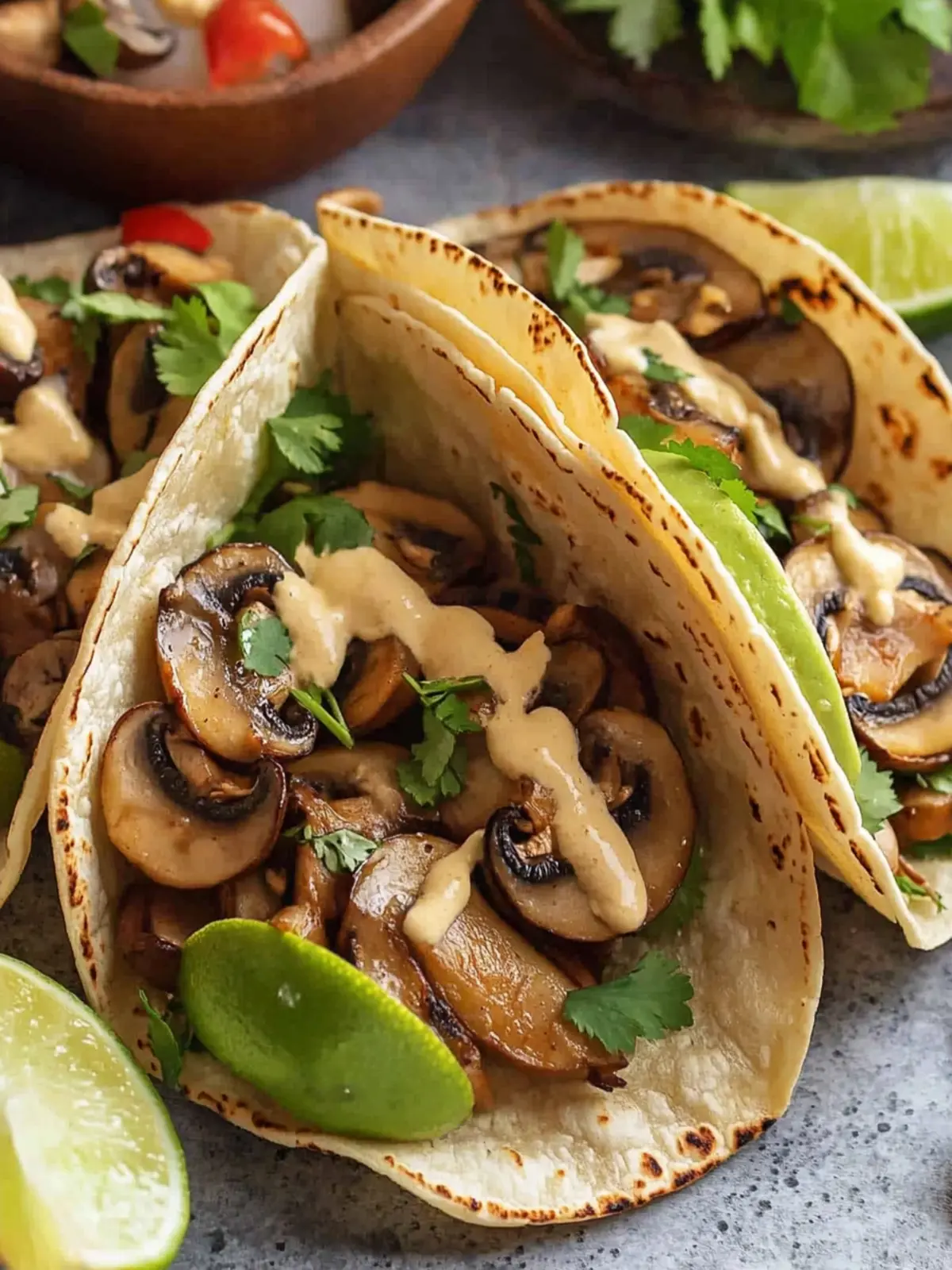 Delicious Mushroom Tacos Ready in 20 Minutes or Less 2 Mushroom Tacos