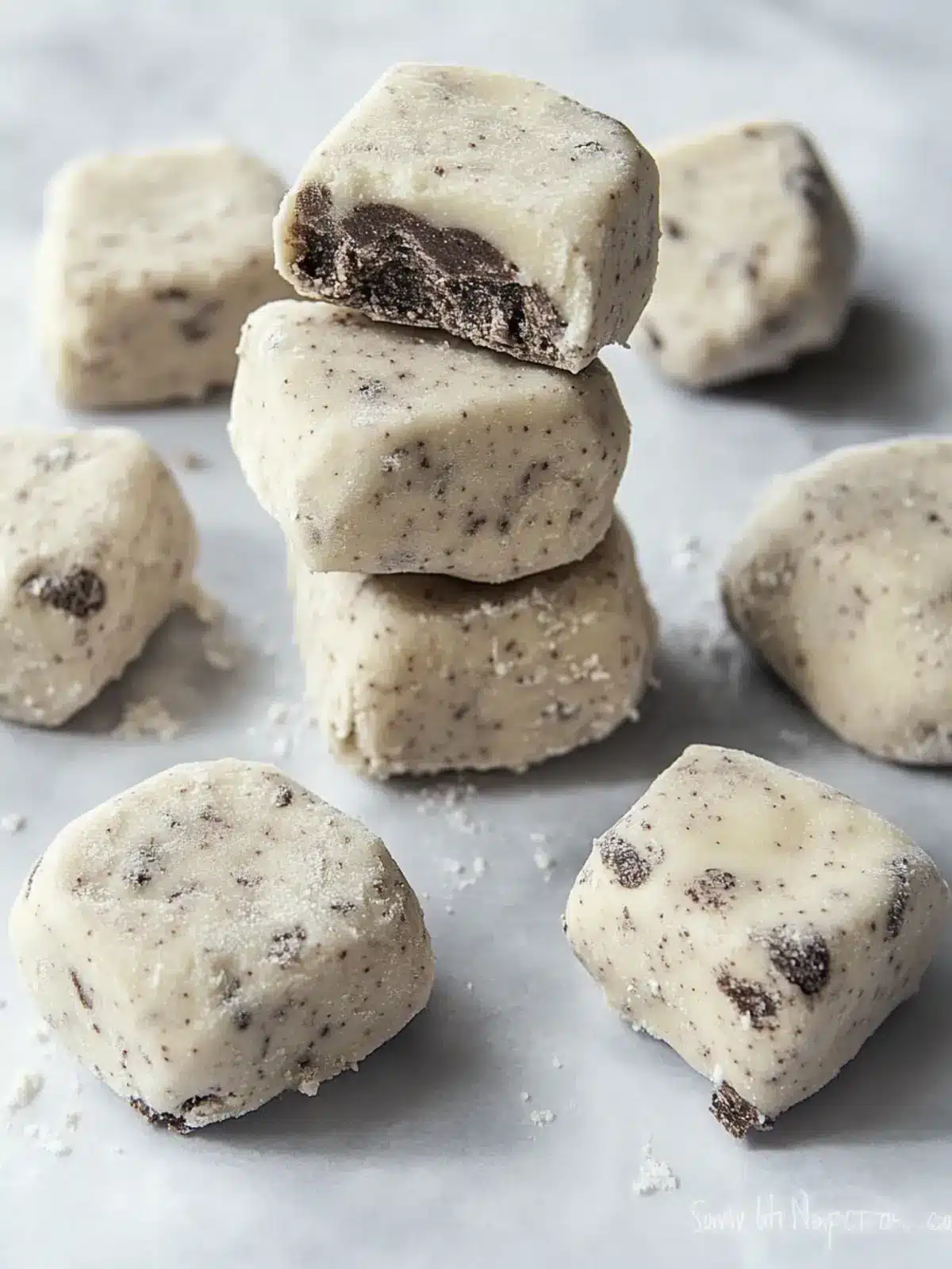 Cookies and Cream Fudge Rocks