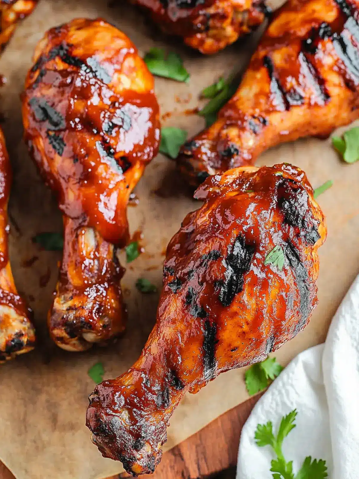 Grilled BBQ Chicken Drumsticks