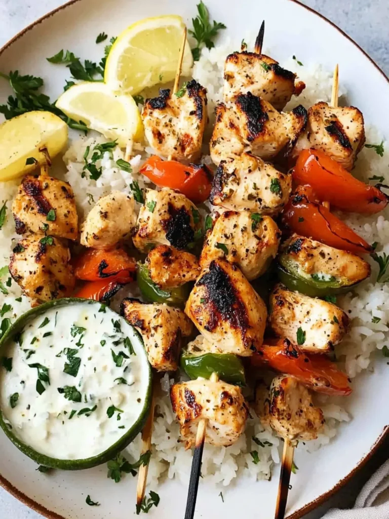 Greek Chicken Kabobs