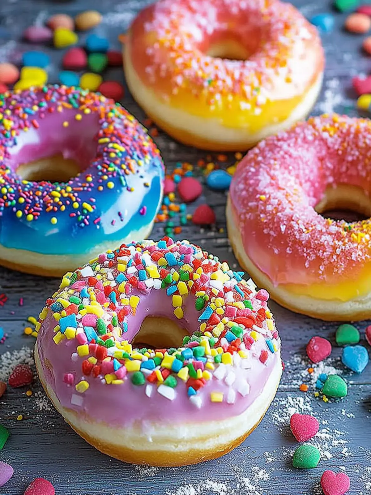 Rainbow Donuts