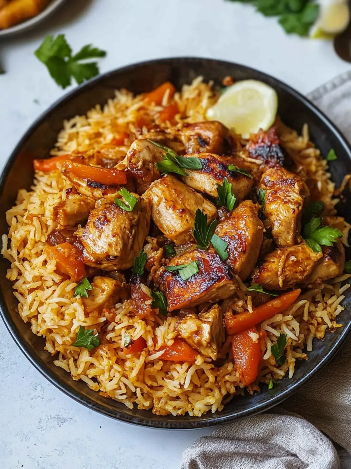 Middle Eastern Chicken Pilaf