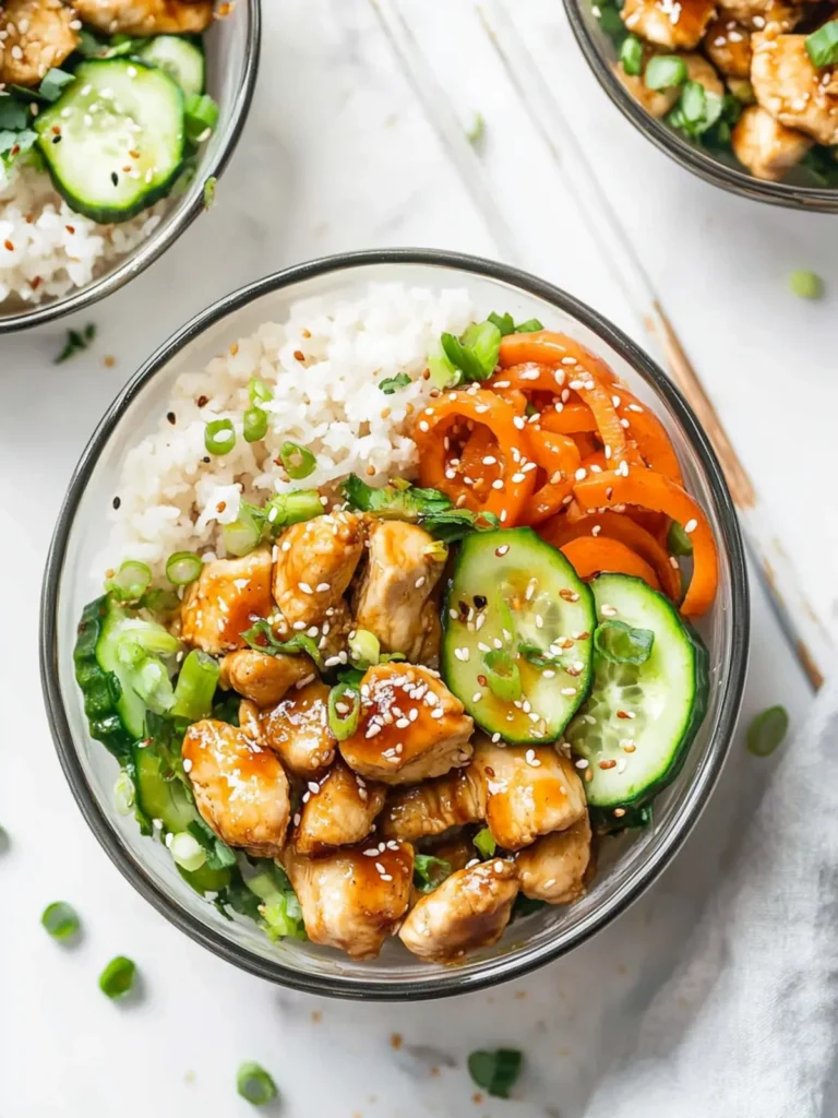 Honey Sesame Chicken Meal Prep Bowls