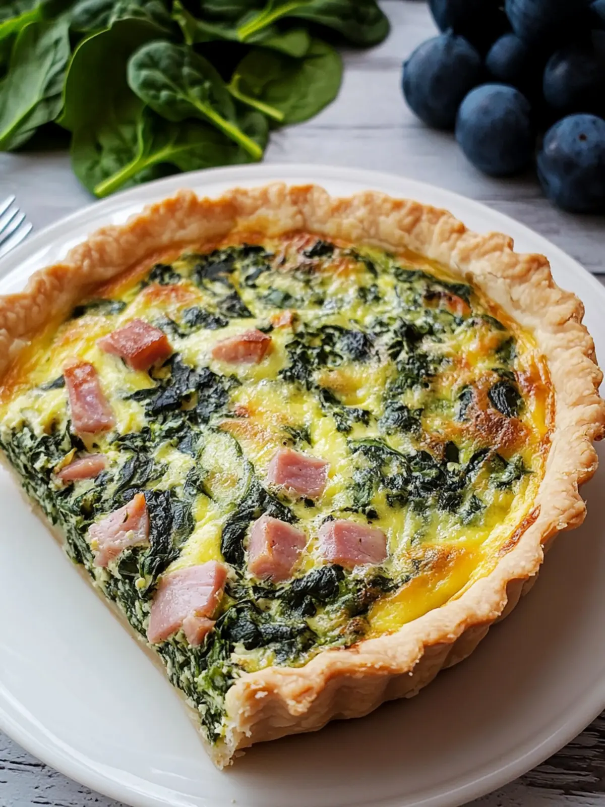 Spinach Ham Quiche: Your Perfect Make-Ahead Breakfast Delight 4 Spinach Ham Quiche
