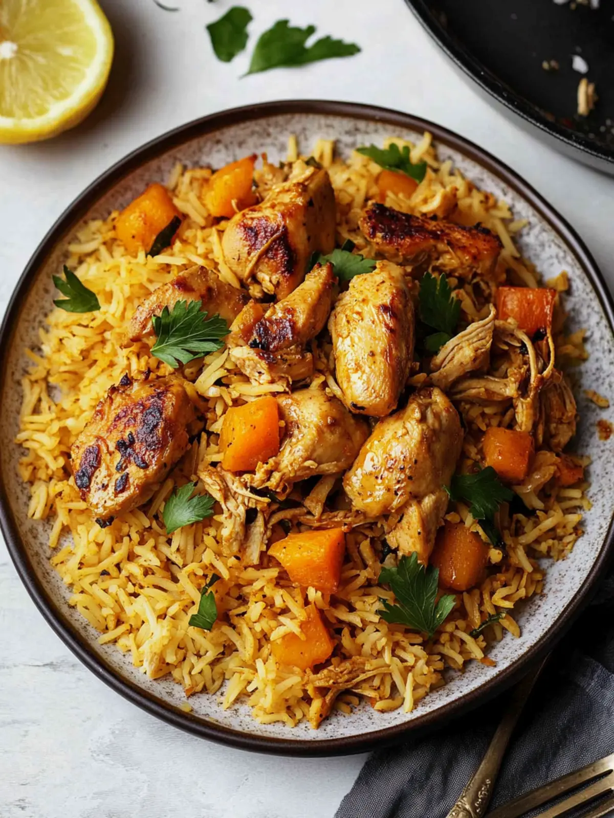 Middle Eastern Chicken Pilaf