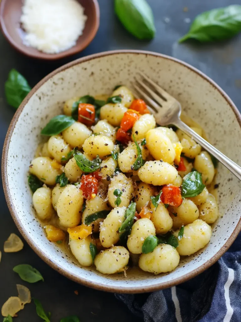 Summer Gnocchi with Basil Brown Butter Recipe