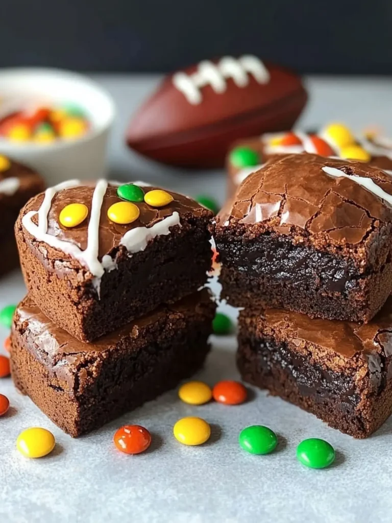 Candy Filled Football Pinata Brownies