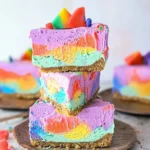 No-Bake Rainbow Cheesecake Recipe