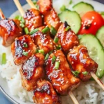 Korean BBQ Chicken Skewers