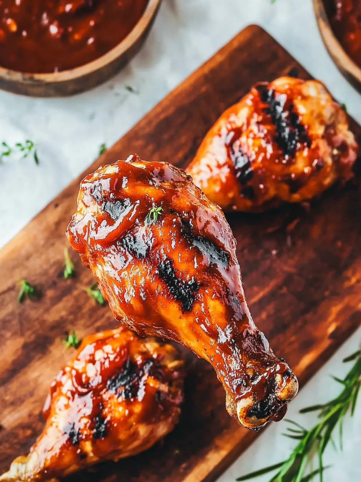 Grilled BBQ Chicken Drumsticks