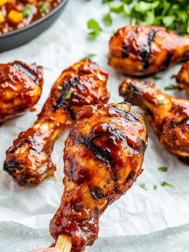 Grilled BBQ Chicken Drumsticks