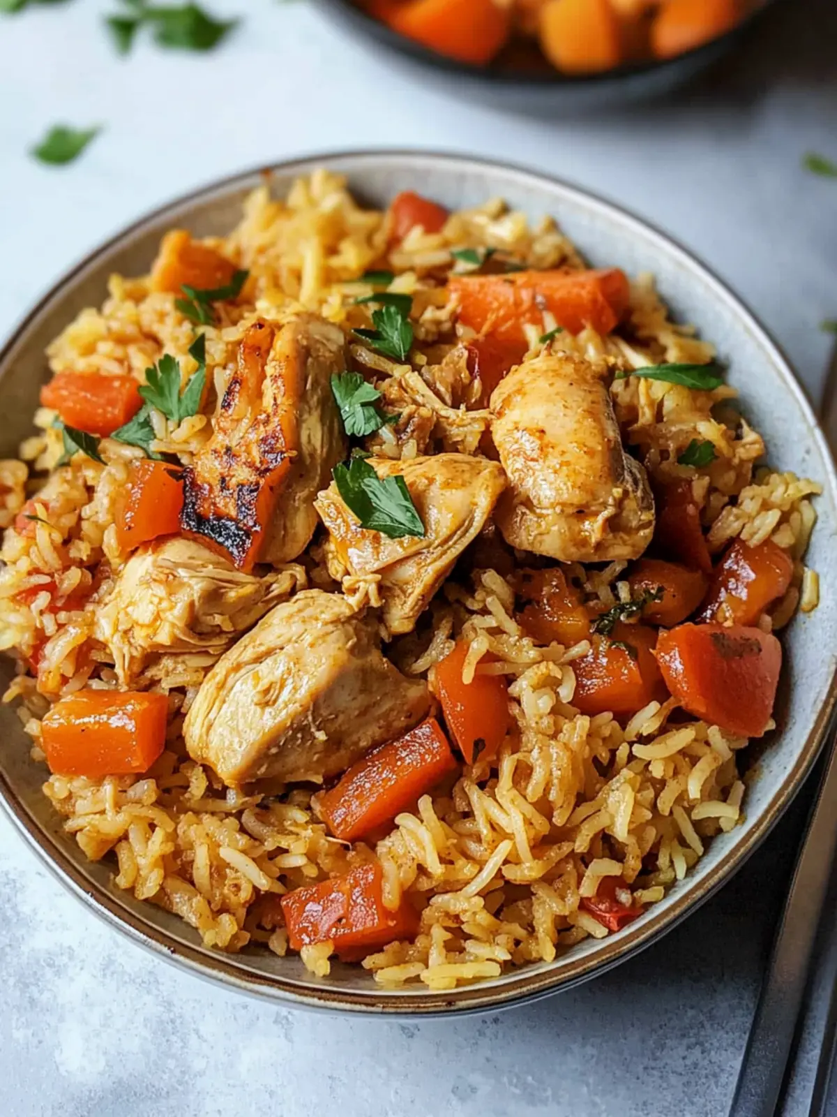 Middle Eastern Chicken Pilaf