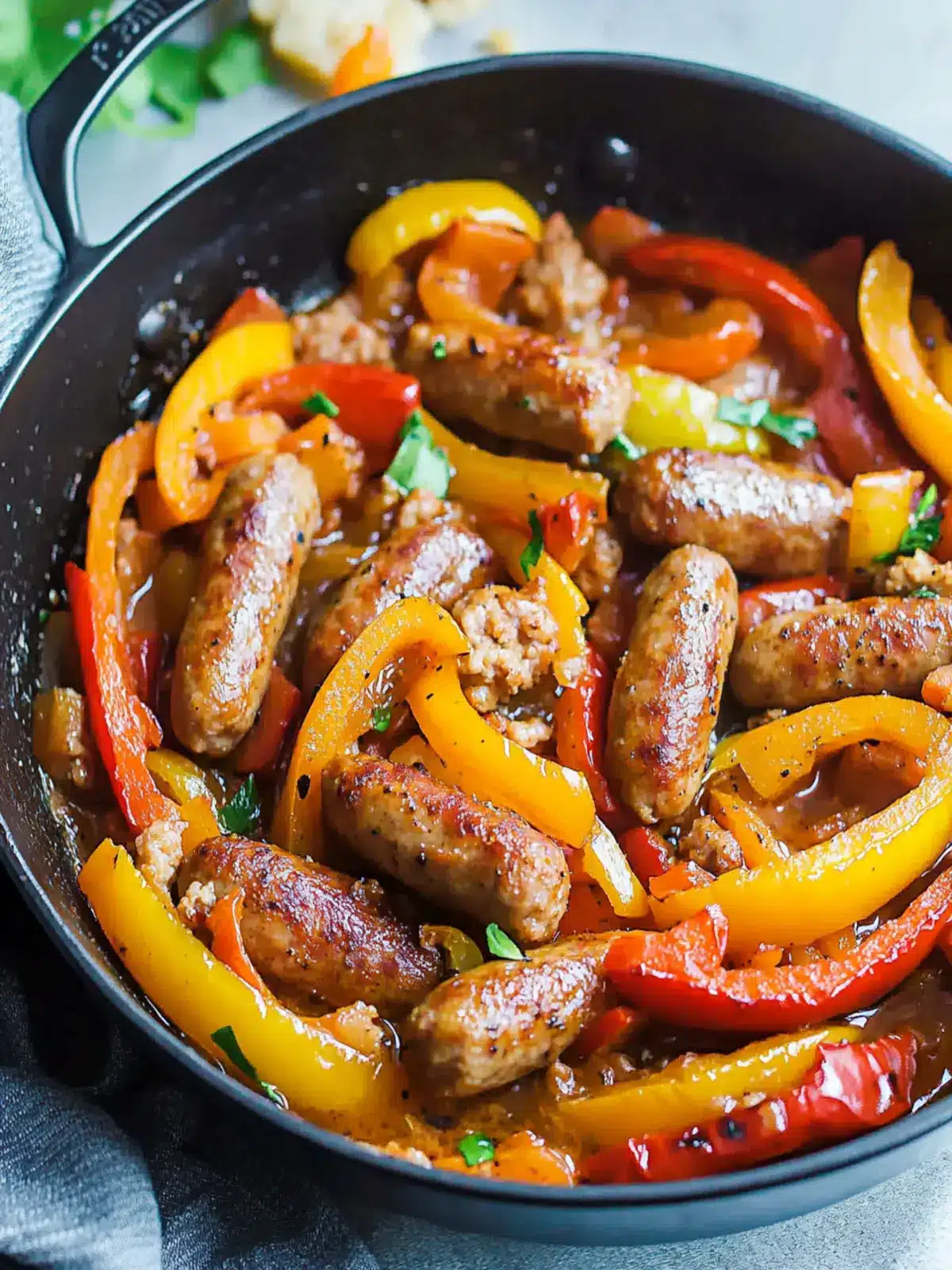 One Pot Sausage and Peppers