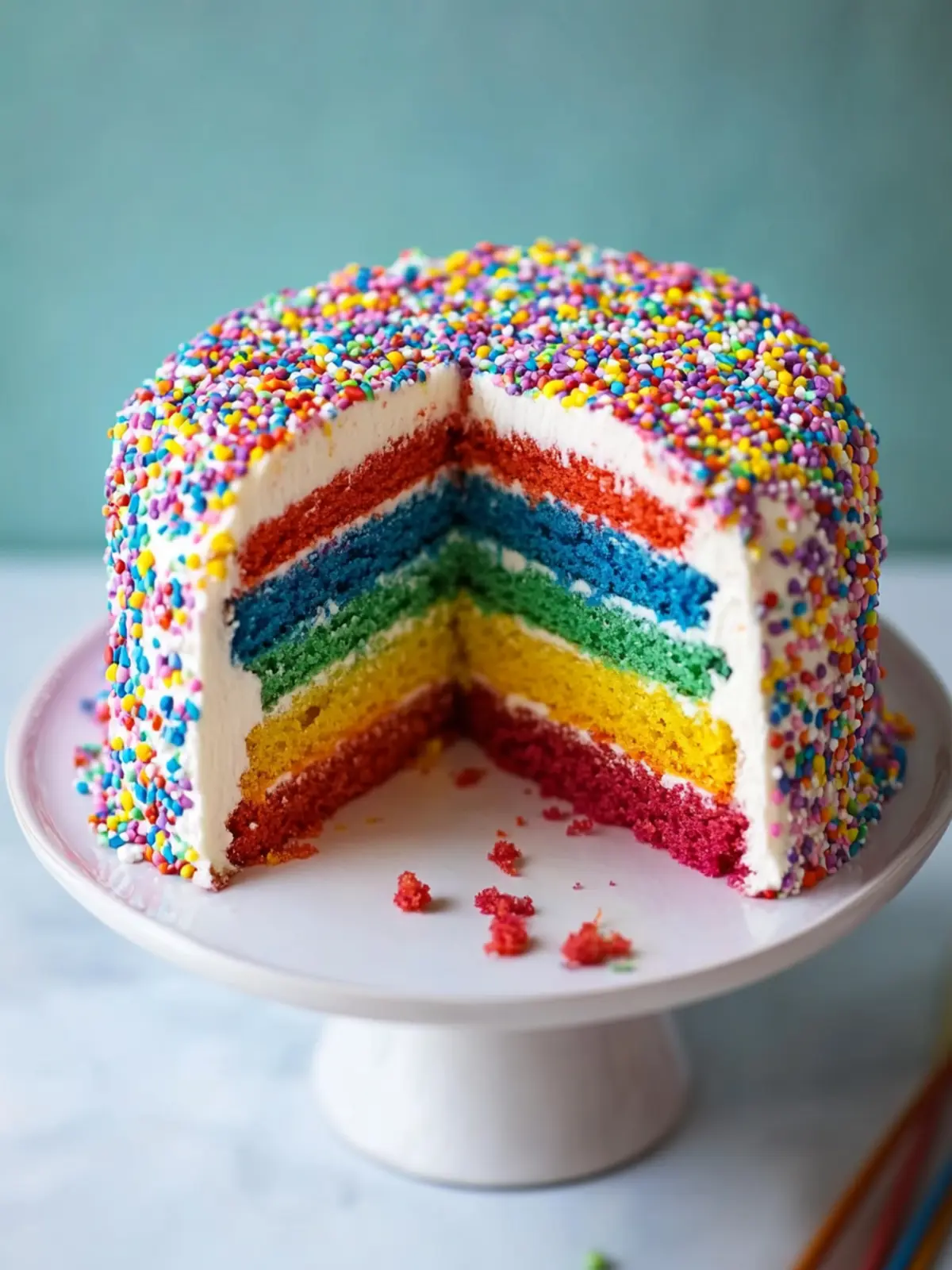 Easy Rainbow Cake