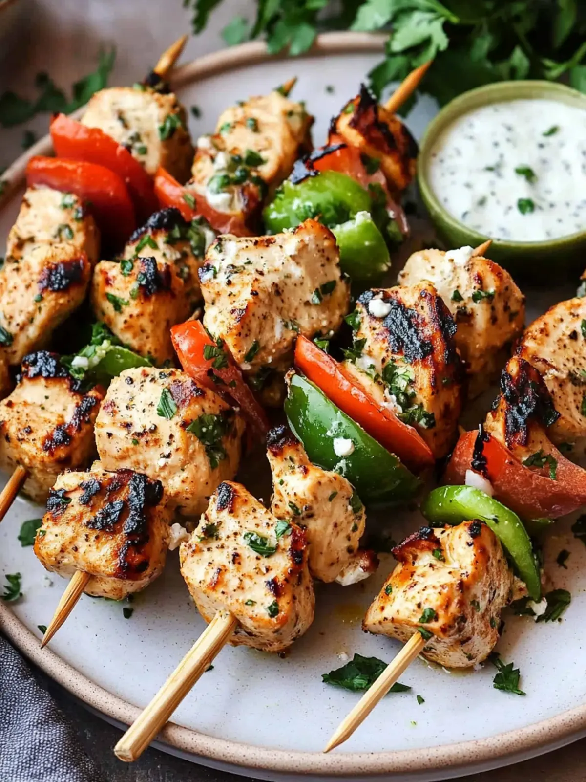 Greek Chicken Kabobs