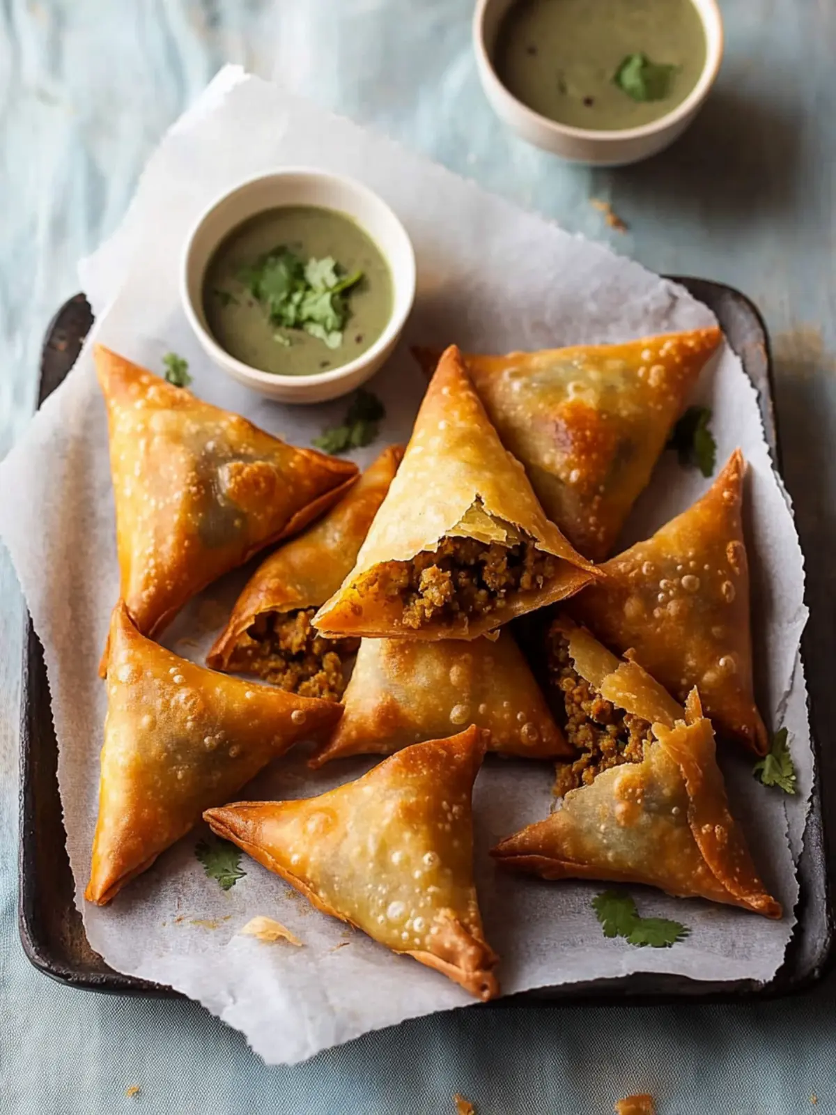 Crispy Keema Samosa Recipe (Easy Folding!)