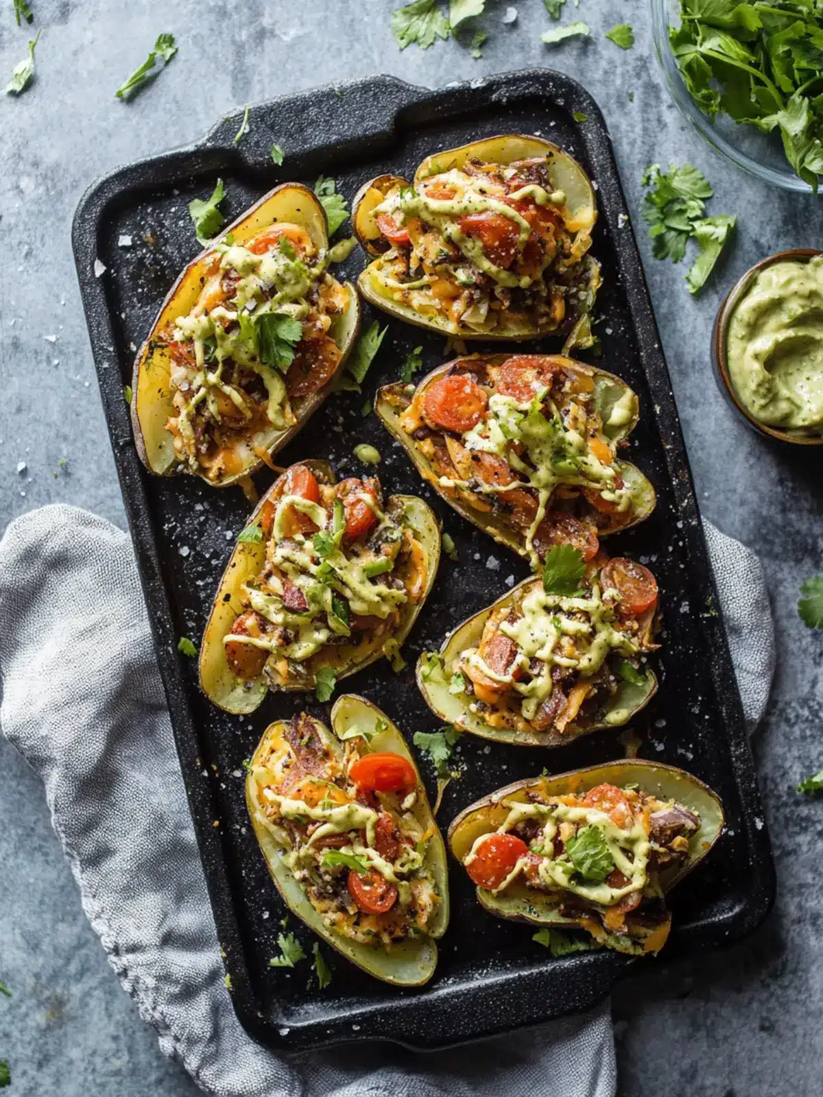 Easy Big Mac Potato Skins