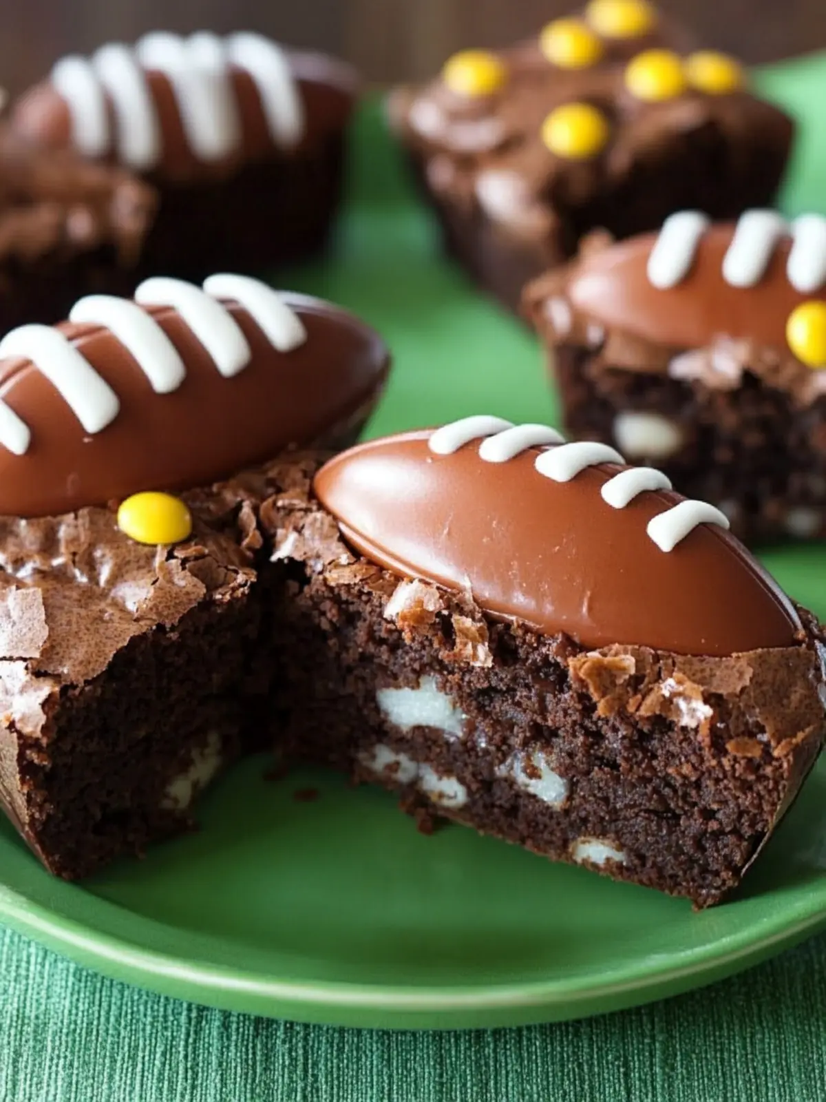 Candy Filled Football Piñata Brownies to Score Sweet Cheers 2 Candy Filled Football Pinata Brownies
