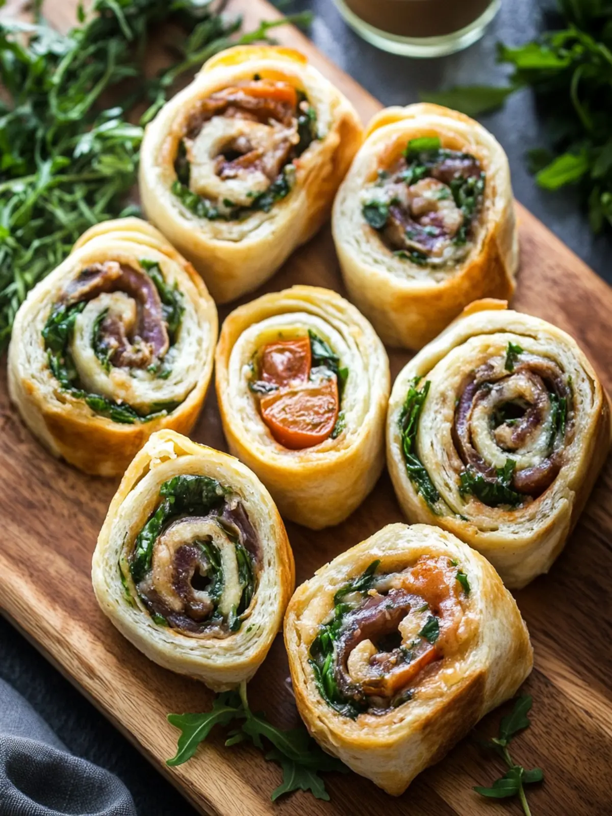 Easy French Dip Pinwheels
