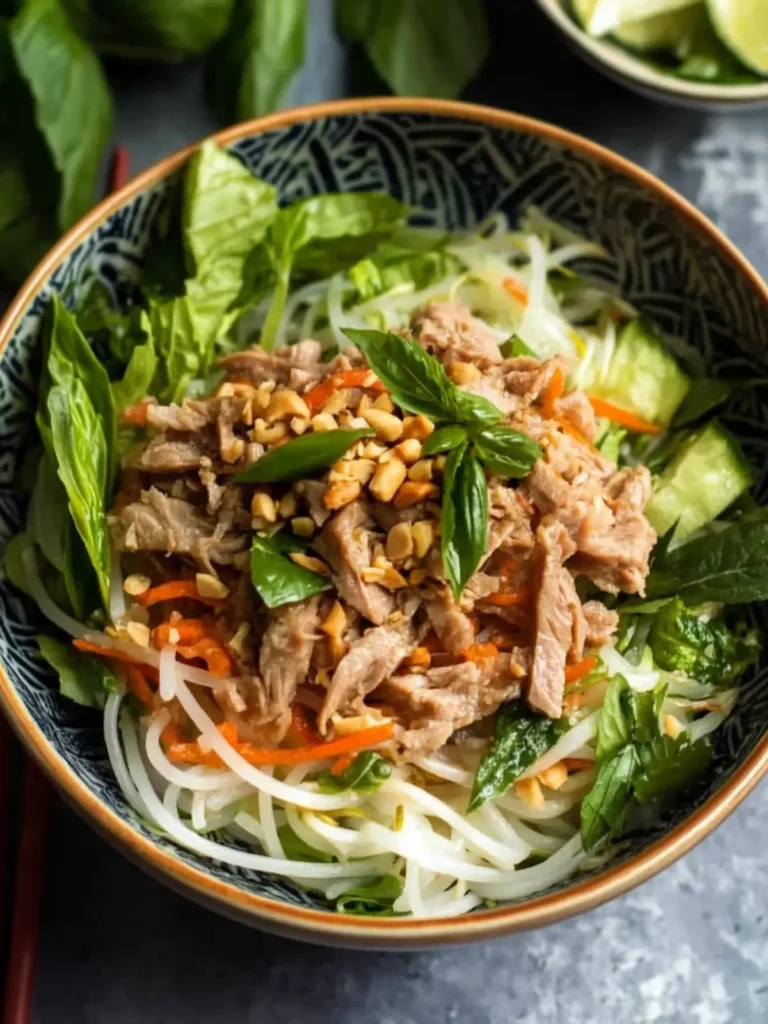 Vietnamese Lemongrass Pork Noodle Salad