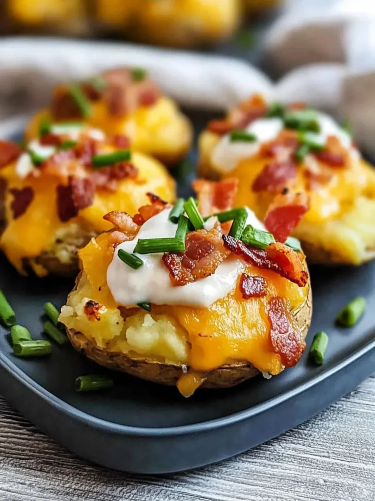 Cheesy Bacon Loaded Smashed Potatoes