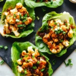 Roasted Cauliflower Lettuce Wraps with Korean BBQ-Inspired Sauce