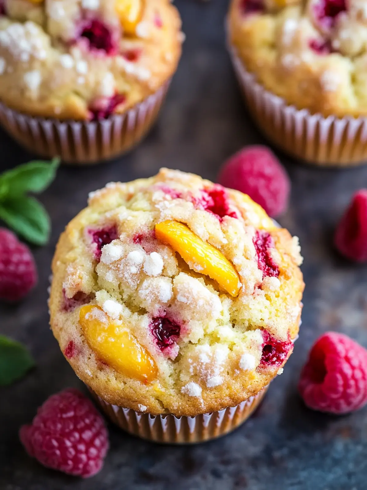Delicious Raspberry Peach Muffins to Brighten Your Morning 2 Raspberry Peach Muffins