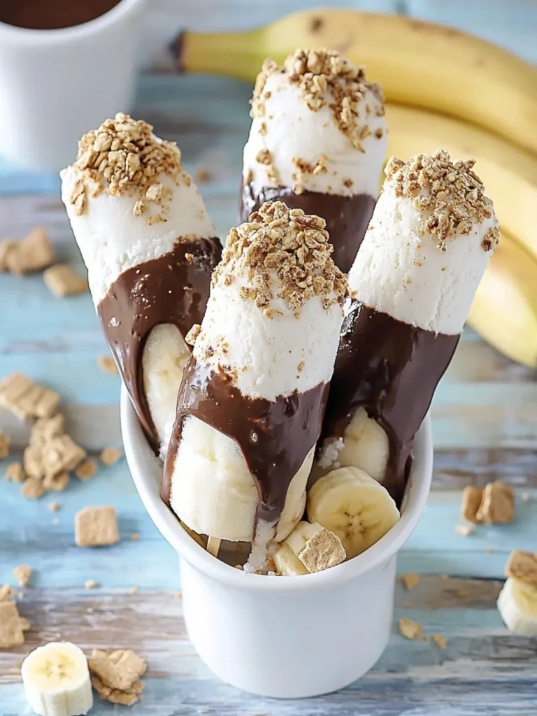 S'mores Frozen Banana Dessert
