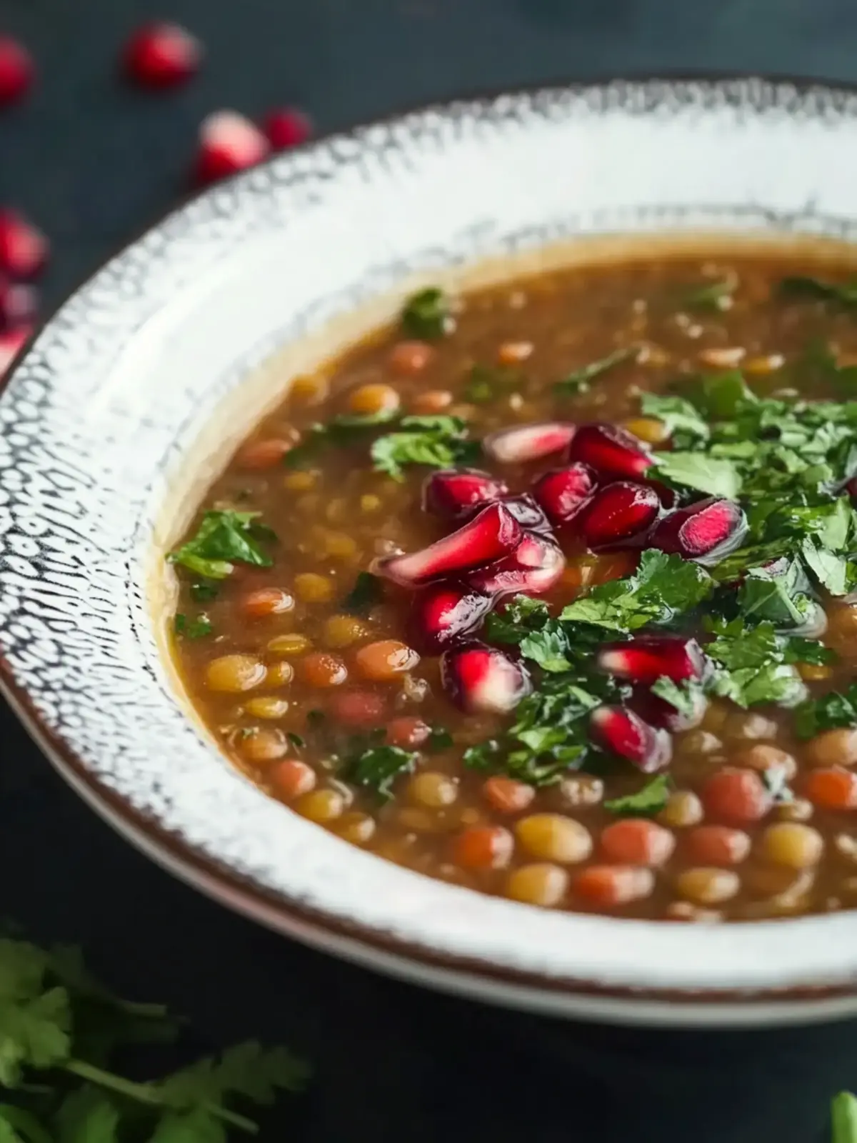 Pomegranate Lentil Soup: A Cozy Vegan Delight You’ll Love 2 Pomegranate Lentil Soup