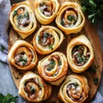 Easy French Dip Pinwheels