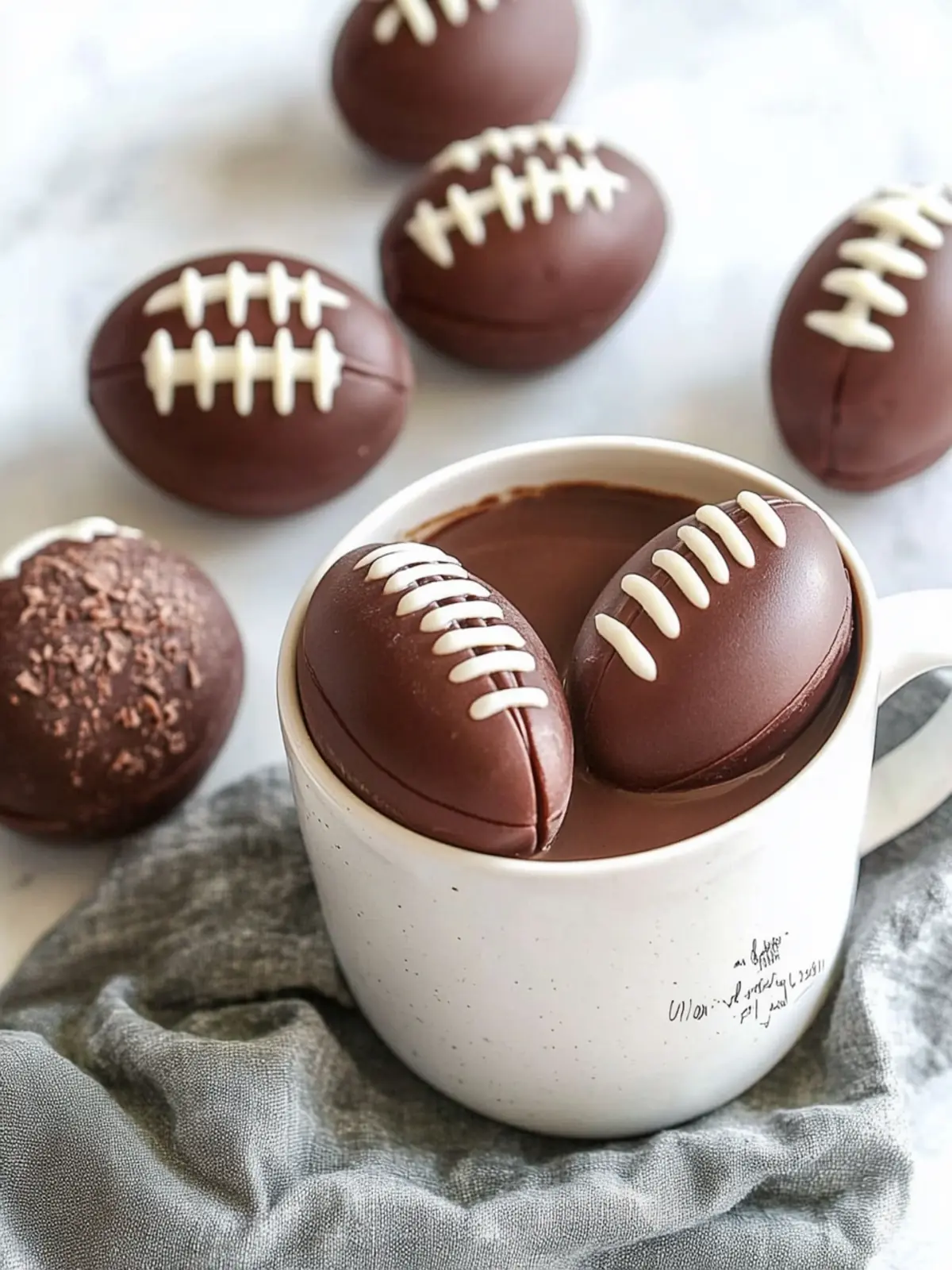 Football Hot Chocolate Bombs: Perfect Treat for Game Day Fun 3 Football Hot Chocolate Bombs