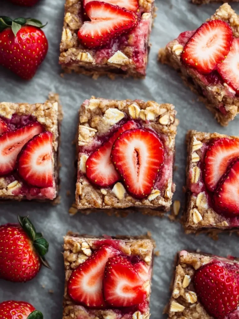Strawberry Oatmeal Bars