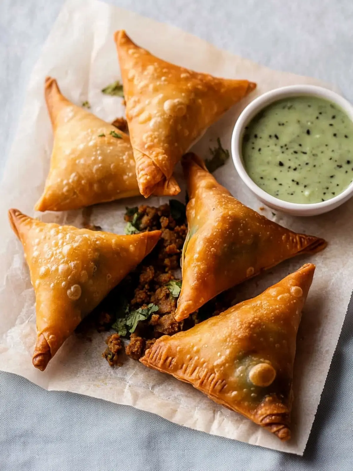 Crispy Keema Samosa Recipe (Easy Folding!)