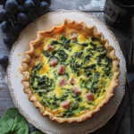 Spinach Ham Quiche