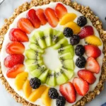 Healthy Fruit Pizza with Granola Crust
