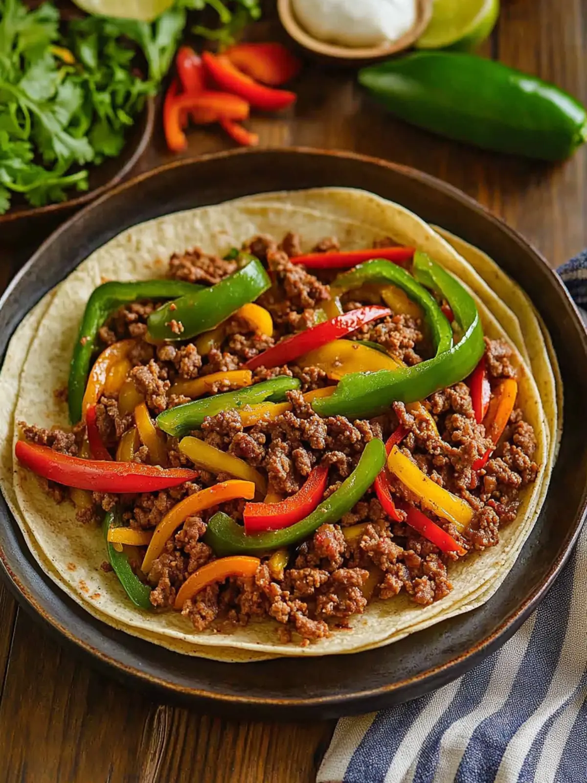 Ground Beef Fajita