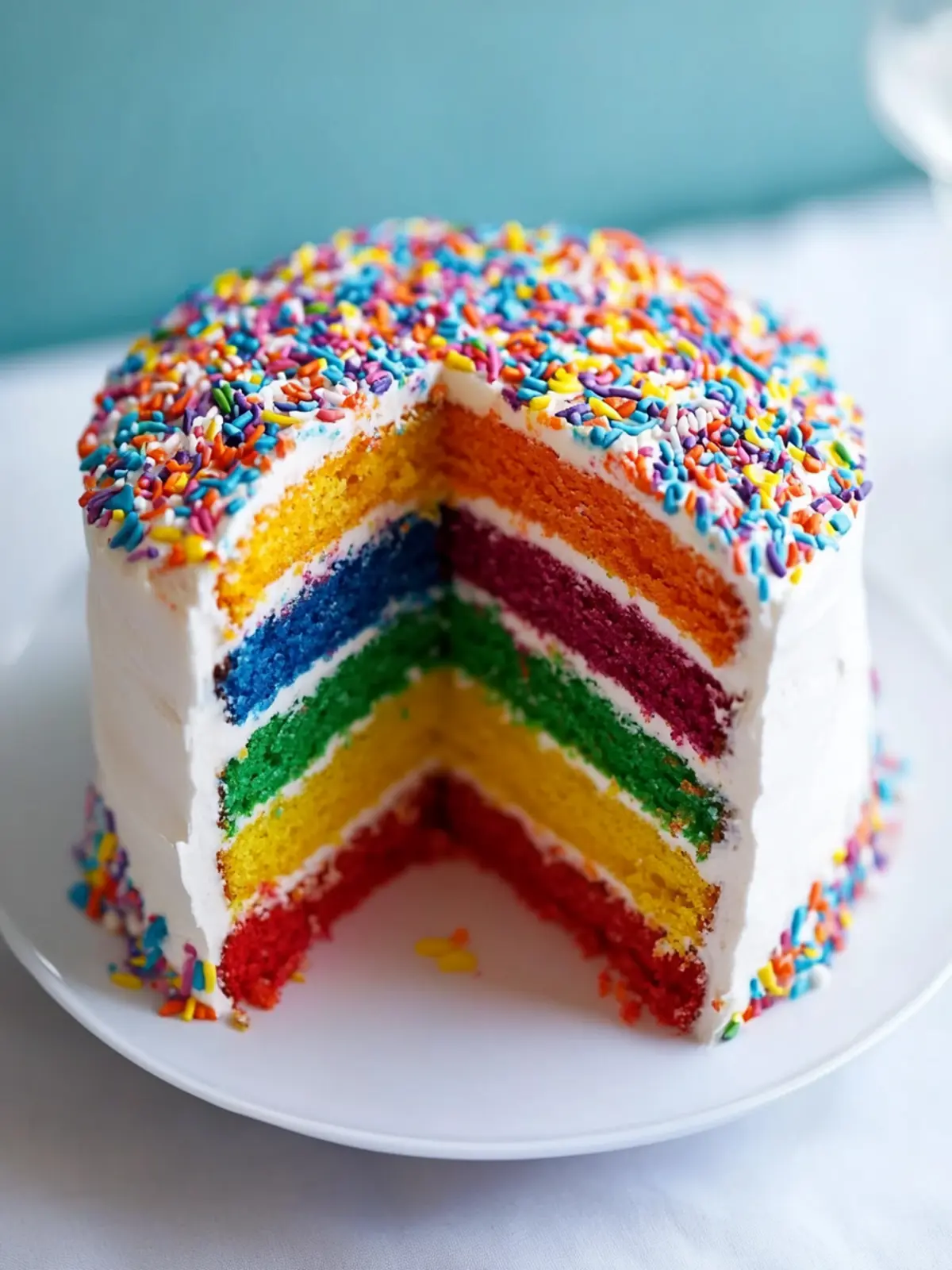 Easy Rainbow Cake