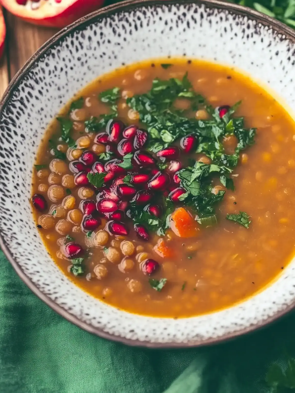 Pomegranate Lentil Soup: A Cozy Vegan Delight You’ll Love 3 Pomegranate Lentil Soup