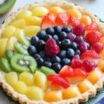 Rainbow Fruit Pizza Tart