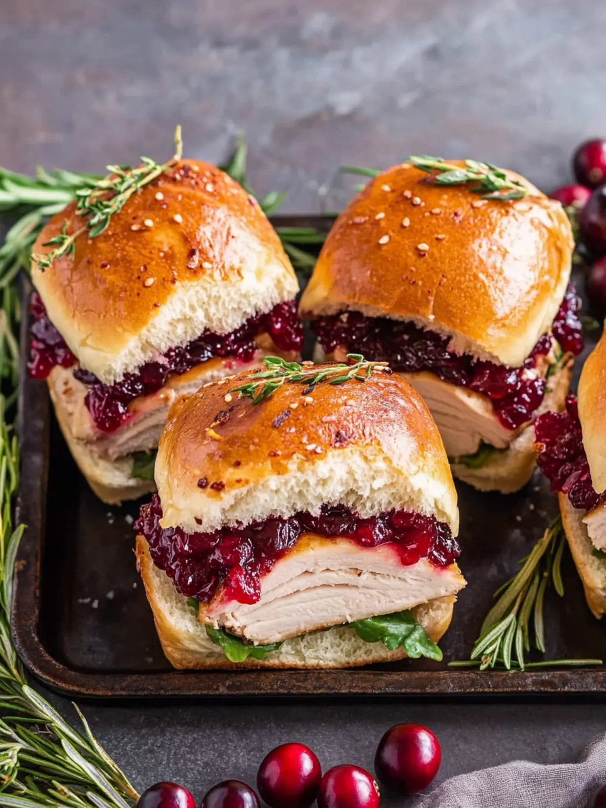 Sweet and Savory Turkey Cranberry Sliders for Easy Hosting 3 Sweet and Savory Turkey Cranberry Sliders