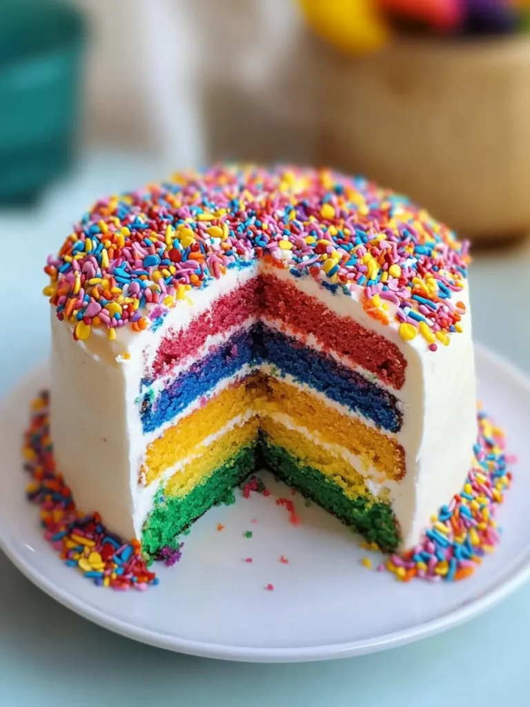 Easy Rainbow Cake