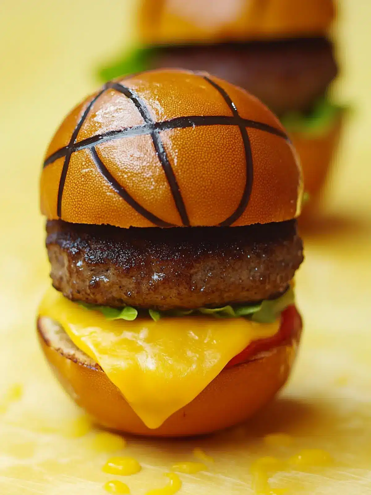 Mini Basketball Cheeseburgers: Dunk into Deliciousness! 5 Mini Basketball Cheeseburgers
