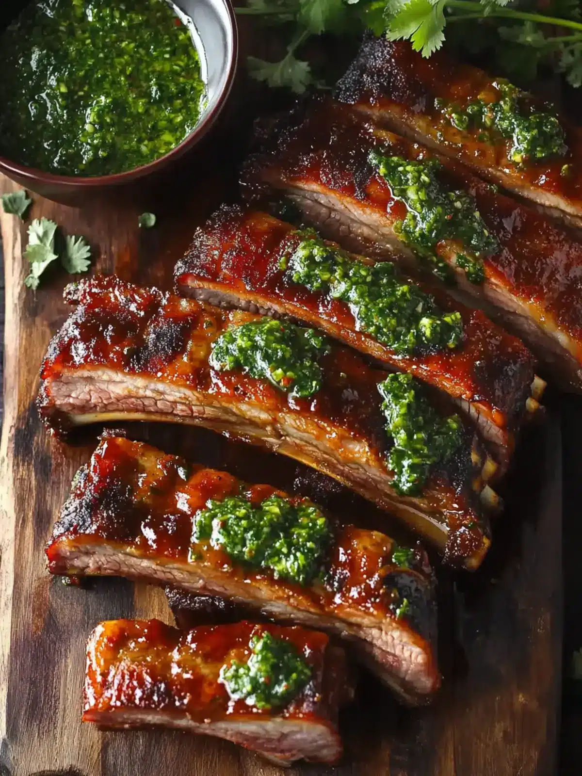 Irresistible Slow Cooker Barbecue Pork Ribs with Chimichurri 5 Slow Cooker Barbecue Pork Ribs with Chimichurri