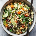 Couscous Salad with Lime Basil Vinaigrette
