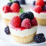 Vegan Lemon Berry Cheesecake Cups