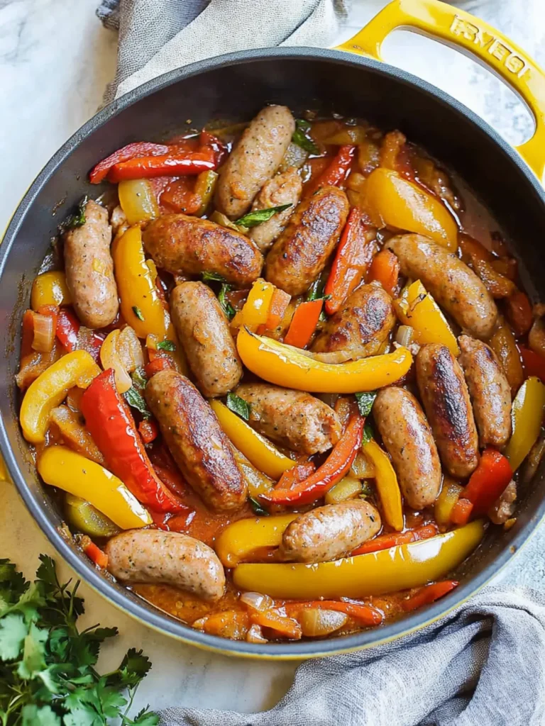 One Pot Sausage and Peppers