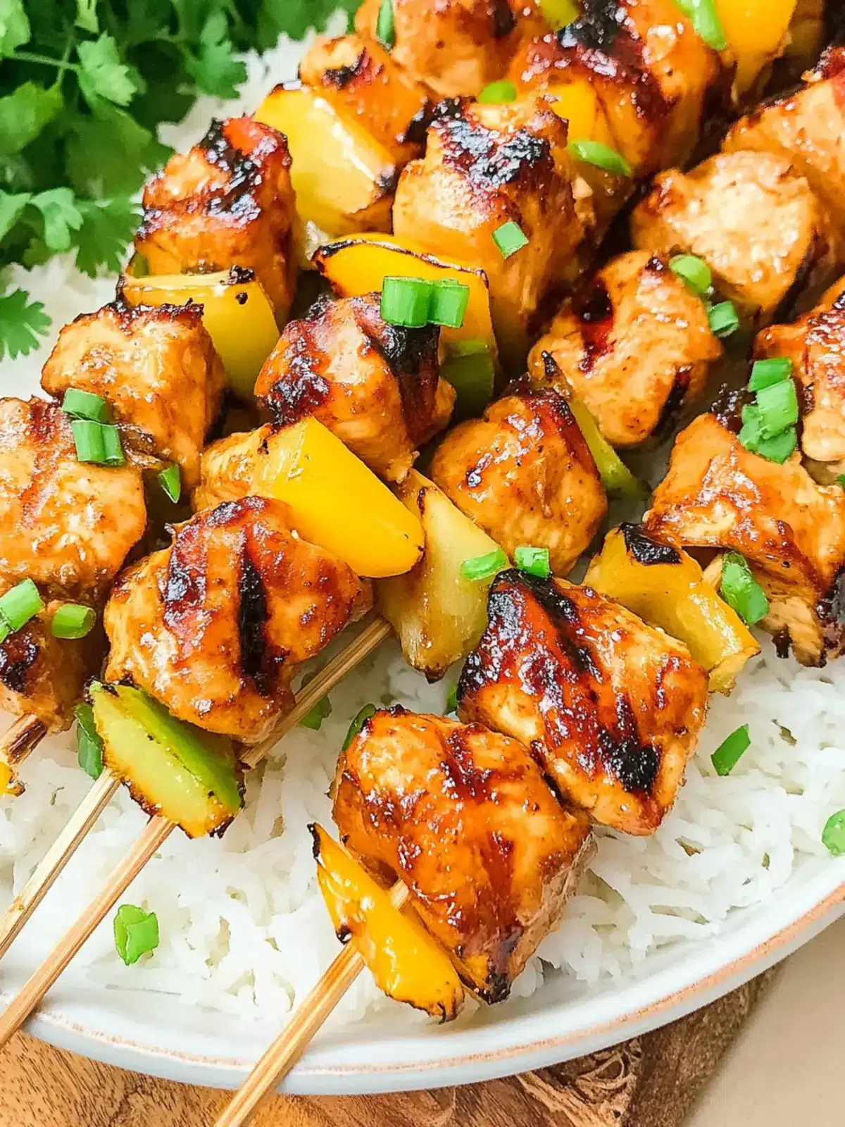 Hawaiian Chicken Kabobs