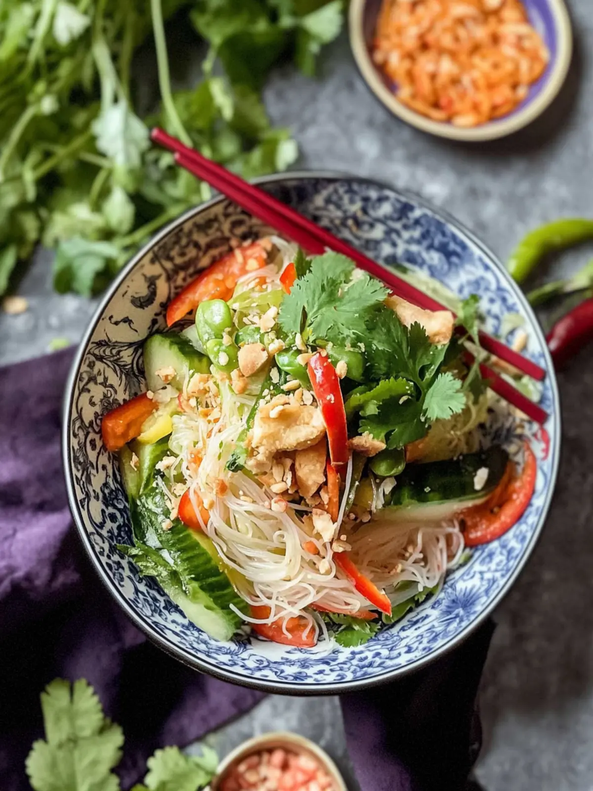 Thai Vermicelli Noodle Salad: A Fresh Twist for Any Celebration 2 Thai Vermicelli Noodle Salad