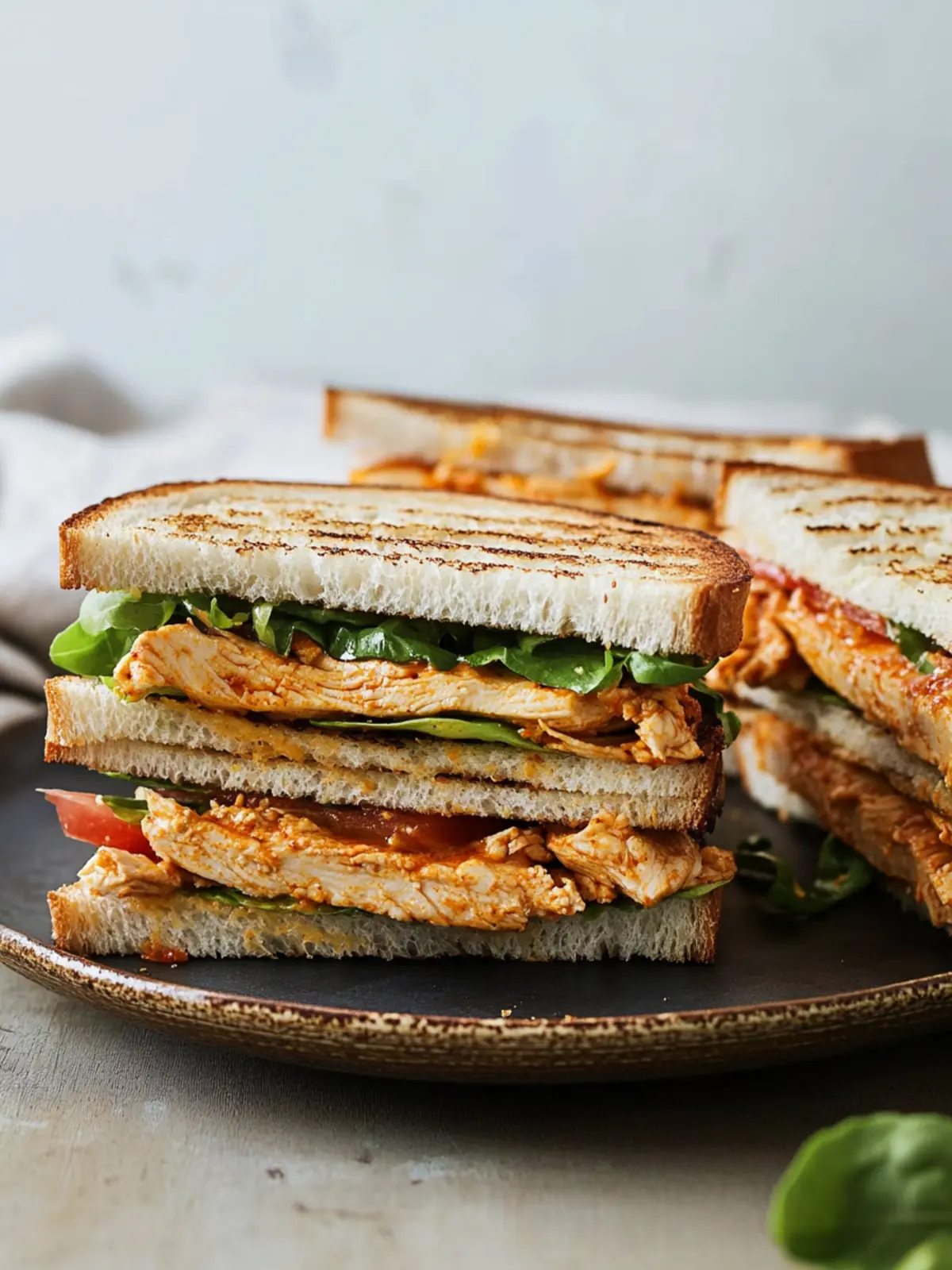 Chicken Tikka Club Sandwiches