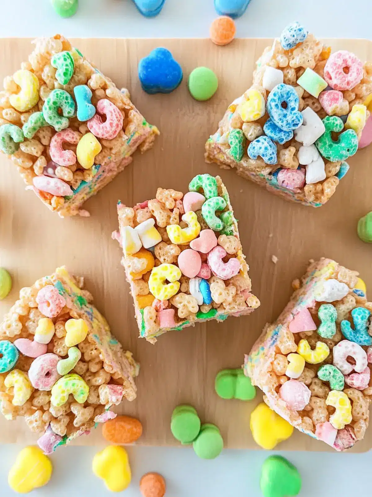 Lucky Charms Rice Krispie Treats for Sweet, No-Bake Fun 5 Lucky Charms Rice Krispie Treats